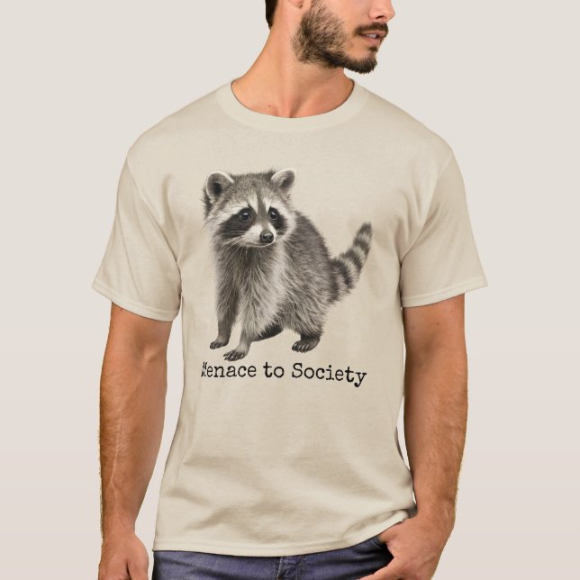 Hot mot Samhället, Roligt Vild Rådjurs Meme T Shirt (Framsida)