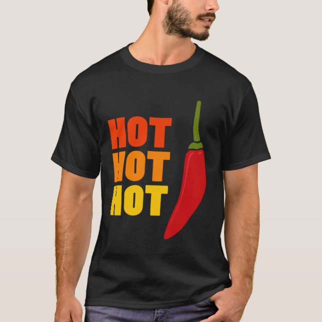 Hot Pepper Red Jalapeno Spicy T Shirt (Framsida)