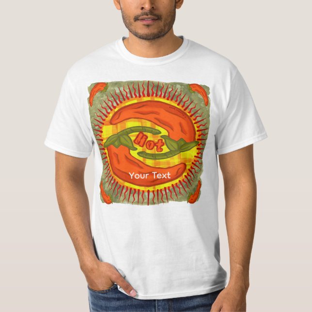 Hot Pepper yin yang T Shirt (Framsida)
