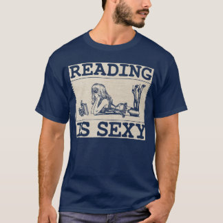 Hot Pin Up Girl Comic Book Vintage Reading Is Sey  T Shirt