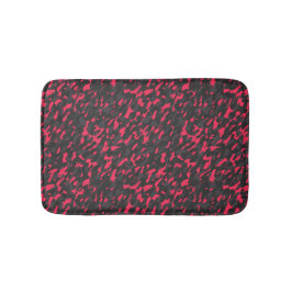 Hot pink Black Purple Camo Abstract Badrumsmatta