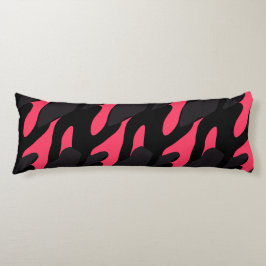 Hot pink, gray and black Camo abstract Kroppskudde