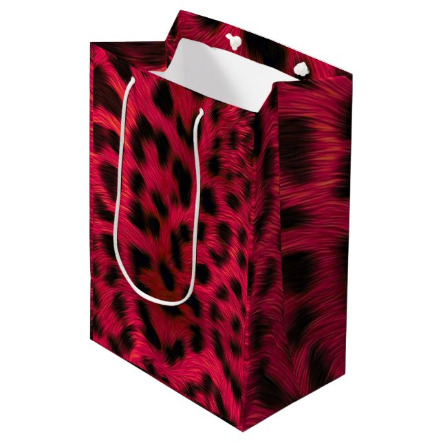 Hot Pink Leopard Print Faux  (Framsidan Vinklad)