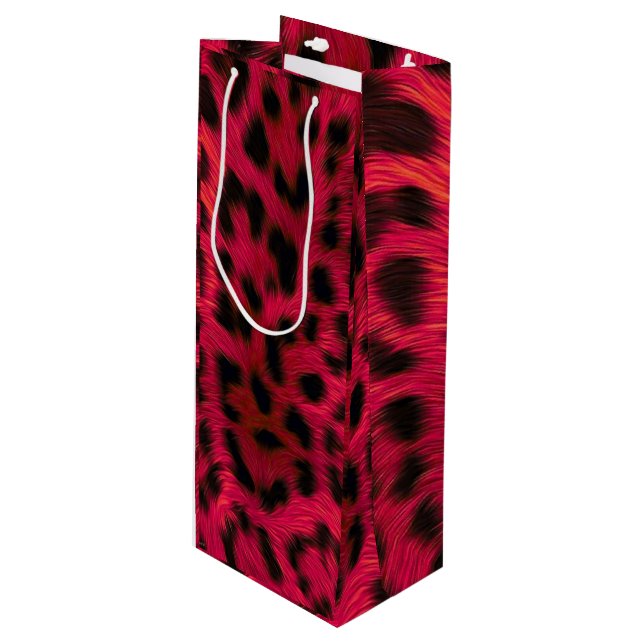 Hot Pink Leopard Print Faux  (Framsidan Vinklad)