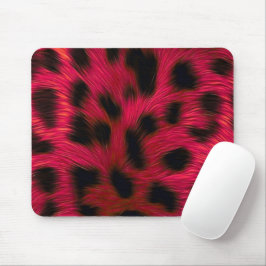 Hot Pink Leopard Print Faux Musmatta
