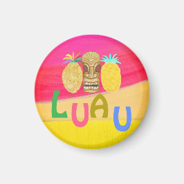 Hot Pink Luau Magnet