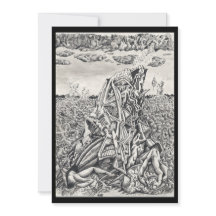 Hot, platta kort för bläck teckning