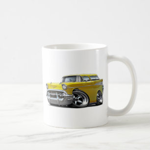 Hot rod 1957 för Chevy Nomadgult Kaffemugg
