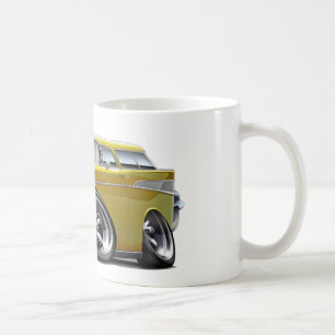 Hot rod 1957 för Chevy Nomadgult Kaffemugg