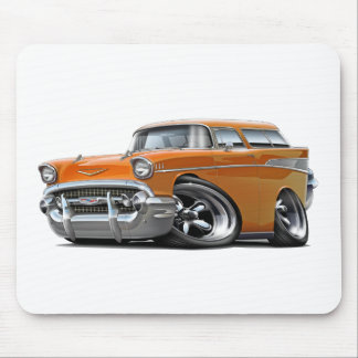 Hot rod 1957 för Chevy Nomadorange Musmatta