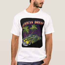 hot rod american dream voiture muscle car palmier t shirt