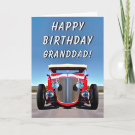 Hot rod Classic Car Rockabilly RocknRoll Birthday Kort
