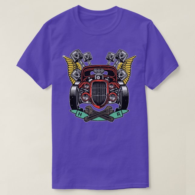 Hot rod Classic Retro T Shirt (Design framsida)
