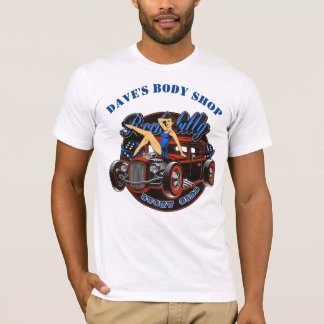Hot rod Dice Sexy Babe Personlig Design T Shirt