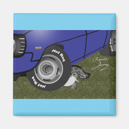 Hot rod-ekorren. magnet