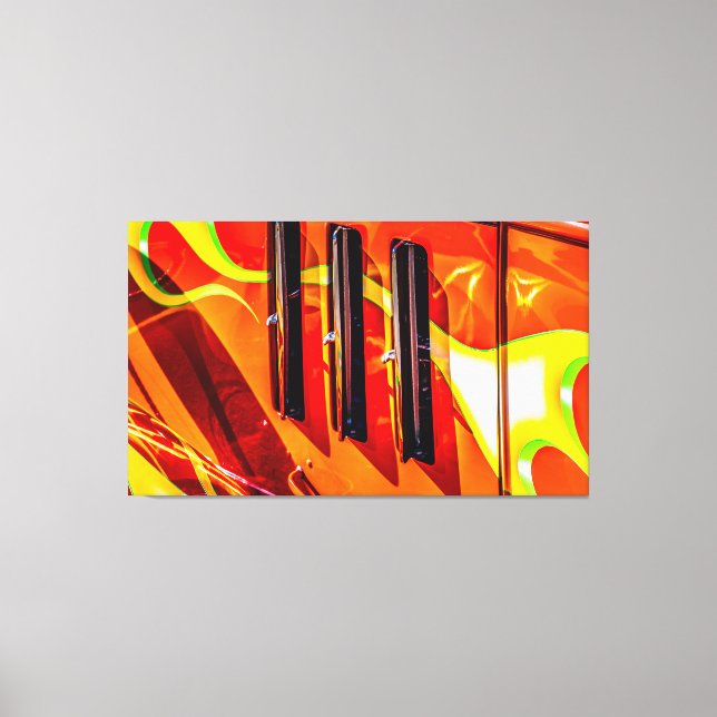 Hot rod Flames Canvastryck (Framsida)