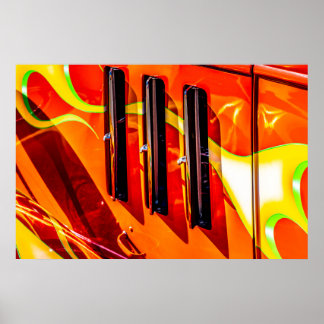 Hot rod Flames Poster