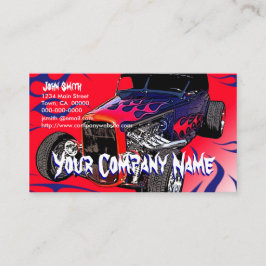 Hot rod Flames Visitkort