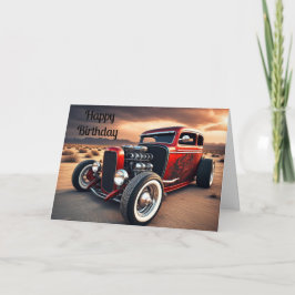 hot rod födelsedagskort kort