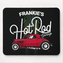Hot rod Garage CUSTOM NAME Deluxe Streck bil