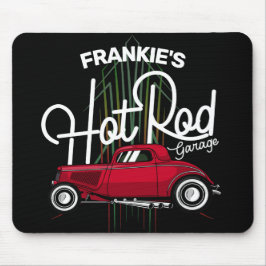 Hot rod Garage CUSTOM NAME Deluxe Streck bil Musmatta