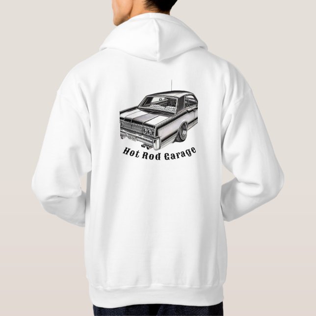 Hot rod Garage Hoodie (Baksida)