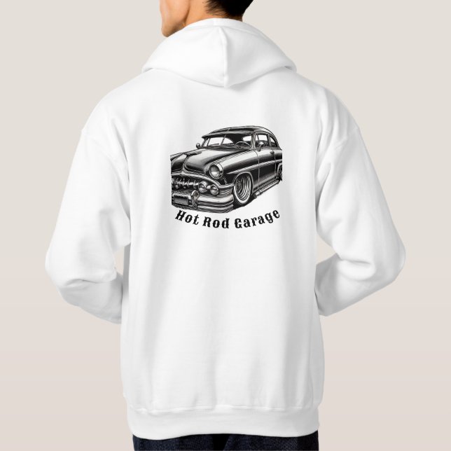 Hot rod garage hoodie (Baksida)