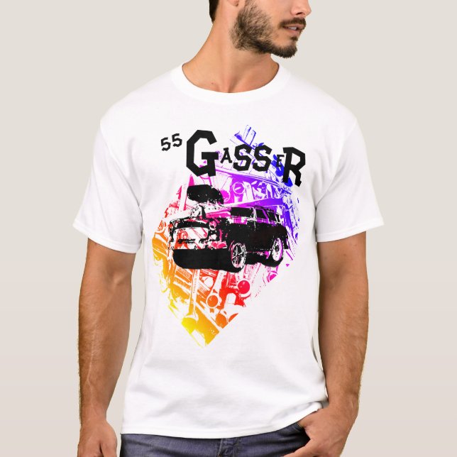 Hot rod Gasser T-shirt (Framsida)