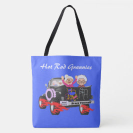 Hot rod Grannies Shoulder Tote Bag Tygkasse