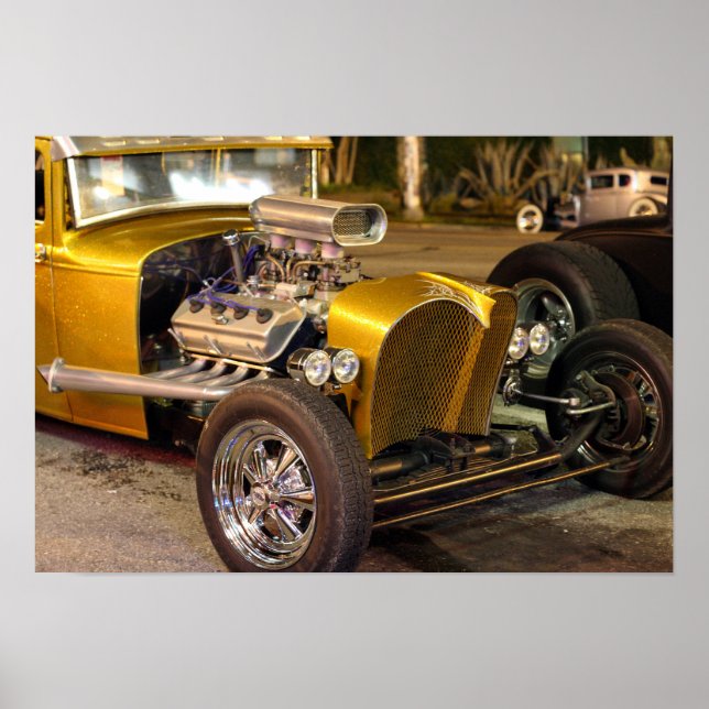 Hot rod Guld Poster (Framsidan)