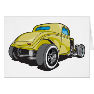 Hot rod hälsningskort