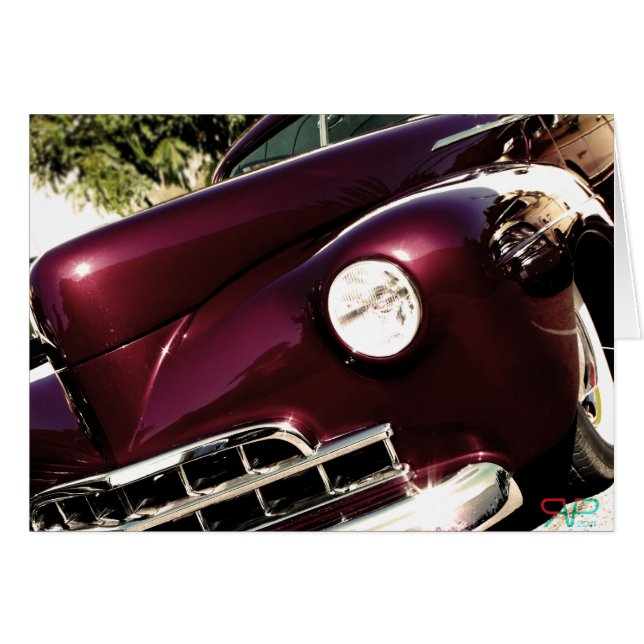 Hot rod hälsningskort (Framsidan Horizontal)
