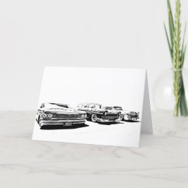 Hot rod-hälsningskort tack kort