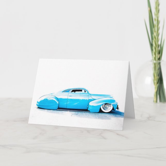 Hot rod-hälsningskort tack kort (Framsida)