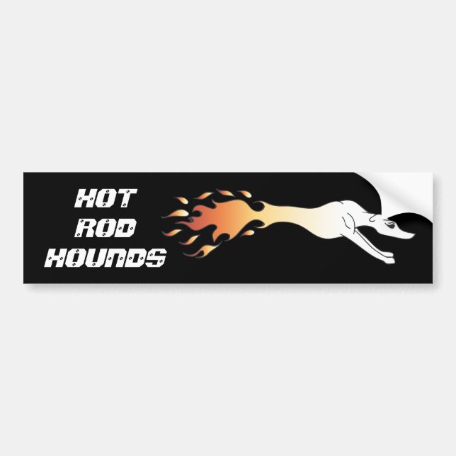 Hot Rod Hounds-dekal Bildekal (Framsidan)