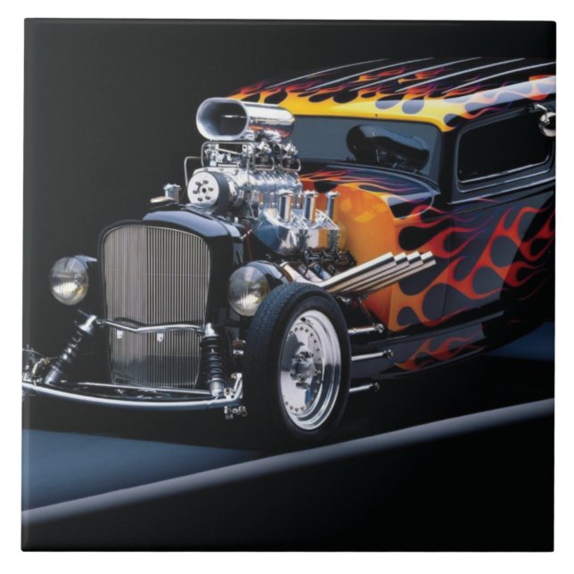 Hot rod kakelplatta (Framsidan)