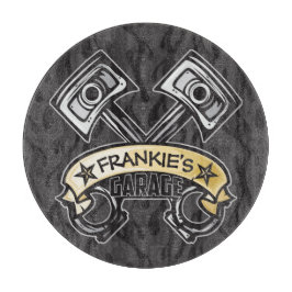 Hot rod Pistons Ghost Flames Custom NAME Garage