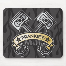 Hot rod Pistons Ghost Flames Custom NAME Garage Musmatta