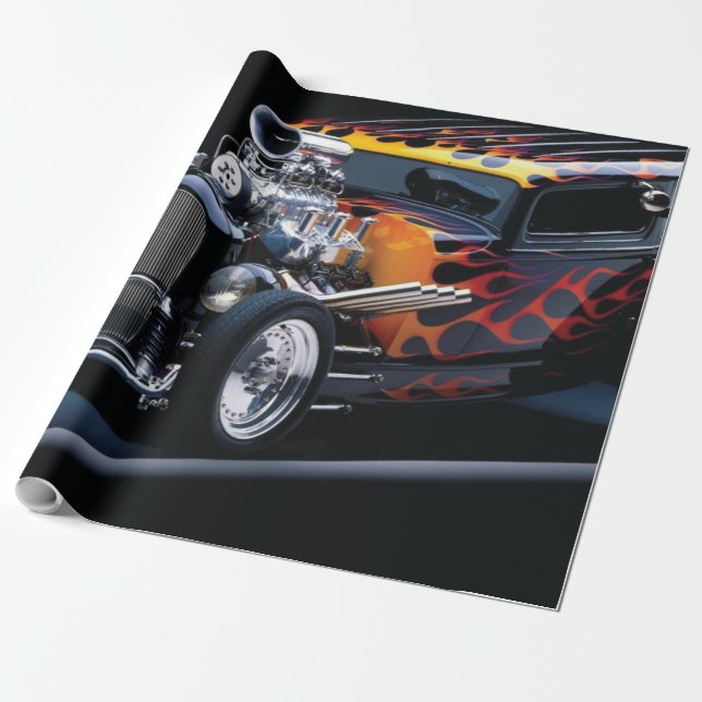 Hot rod presentpapper (Utrullad)