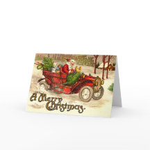 Hot rod Santa