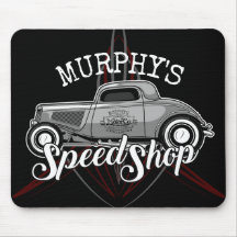 Hot rod Speed Shop CUSTOM NAME Streck Garage