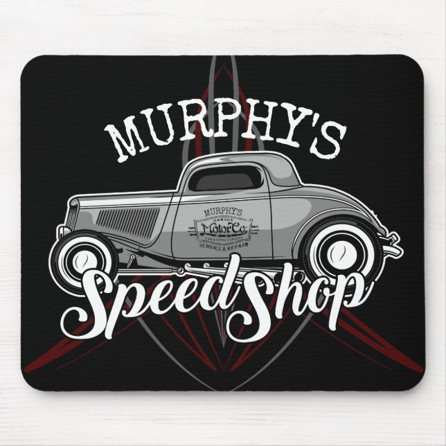 Hot rod Speed Shop CUSTOM NAME Streck Garage Musmatta (Framsidan)