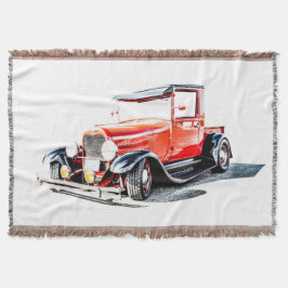 Hot rod Throw Blanket Filt