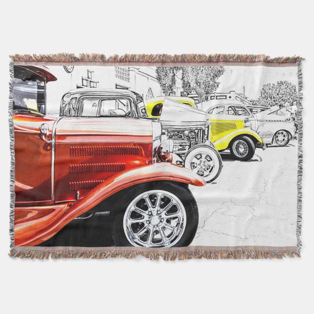 Hot rod Throw Blanket Filt (Framsidan)