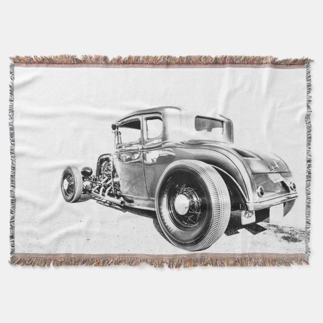 Hot rod Throw Blanket Filt (Framsidan)