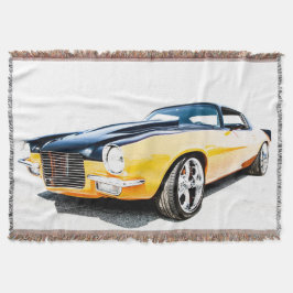Hot rod Throw Blanket Filt
