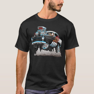 Hot rod Usa Funny Classic Muscle Car Tecknad Illus T Shirt