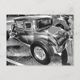 hot rod vykort
