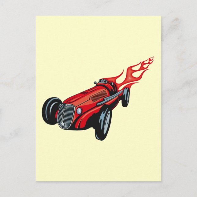 Hot rod vykort (Framsida)