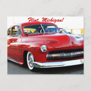 hot rod vykort